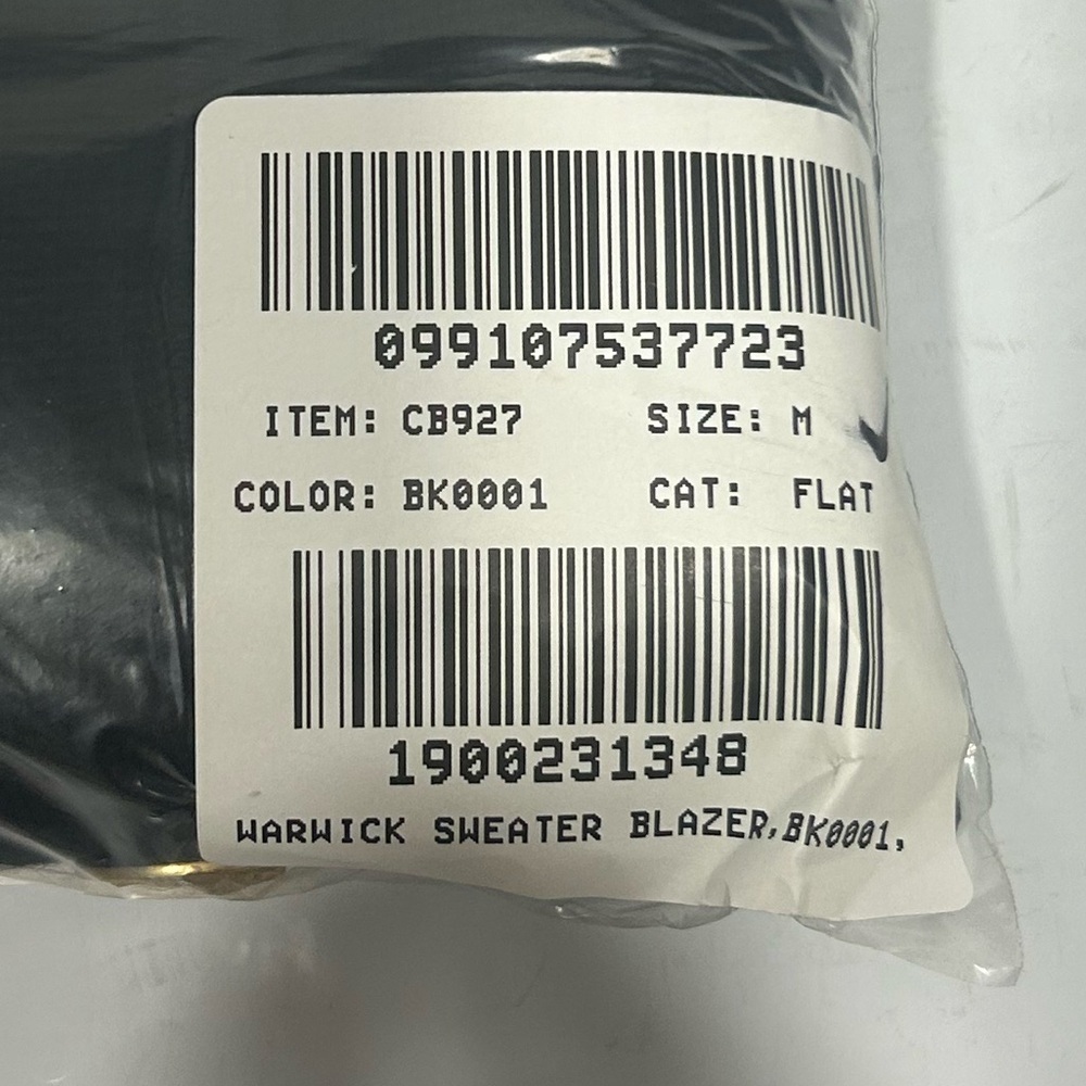 NEW J.Crew Warwick sweater blazer Size M Black - Picture 7 of 7